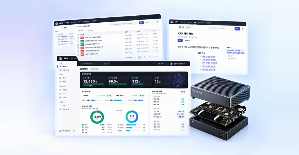 Master AI Appliance 화면과 하드웨어